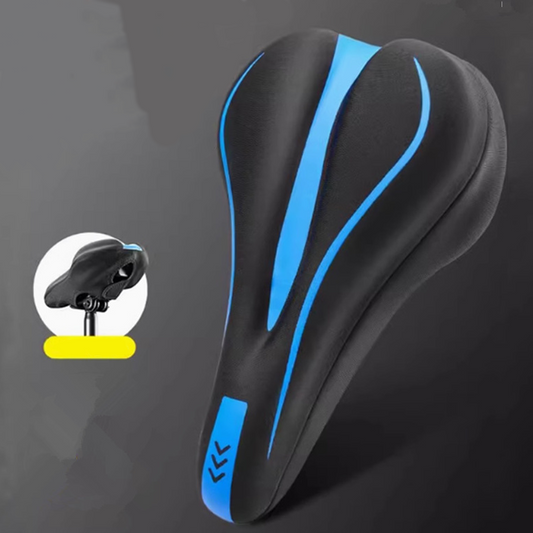 🚲 50% DE RÉDUCTION !🎉 Housse de Selle Vélo en Silicone Haute Élasticité, Rembourrée et Ultra-Douce