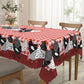 🐓 50% DE RÉDUCTION! 🍽️ Nappe à Carreaux Rouges avec Motif Coq – Polyester, résistante & style rustique – Parfaite pour repas de famille et décorations champêtres ✨