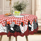 🐓 50% DE RÉDUCTION! 🍽️ Nappe à Carreaux Rouges avec Motif Coq – Polyester, résistante & style rustique – Parfaite pour repas de famille et décorations champêtres ✨