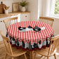 🐓 50% DE RÉDUCTION! 🍽️ Nappe à Carreaux Rouges avec Motif Coq – Polyester, résistante & style rustique – Parfaite pour repas de famille et décorations champêtres ✨
