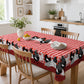 🐓 50% DE RÉDUCTION! 🍽️ Nappe à Carreaux Rouges avec Motif Coq – Polyester, résistante & style rustique – Parfaite pour repas de famille et décorations champêtres ✨