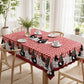 🐓 50% DE RÉDUCTION! 🍽️ Nappe à Carreaux Rouges avec Motif Coq – Polyester, résistante & style rustique – Parfaite pour repas de famille et décorations champêtres ✨