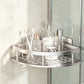 🏠 Étagère d'angle de douche sans perçage – Tablette adhésive facile à installer