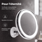 💡🛒 -50% ! 📸Miroir Grossissant 10x avec LED – Anneau Lumineux, Ventouse Sans Perçage & Rotule 360°.