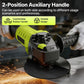 ⚡ SEESE Meuleuse d'Angle 5 Pouces 8A – 6 Vitesses Variables, 11000 RPM 🛠️ 🔧 Inclut Disques de Coupe, Disque Lamelle & Poignée Auxiliaire 💪 Parfait pour Couper, Meuler, Polir & Enlever la Rouille
