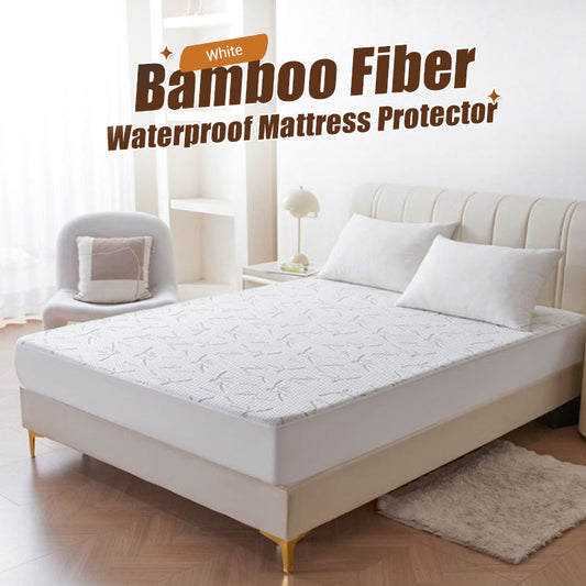 🎋🛏️ Protège-matelas imperméable en fibre de bambou – Surface respirante, barrière anti-acariens, protégez votre literie des taches et de l’humidité sans bruit ni chaleur excessive, nuits sereines garanties 🌿💤