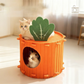 🥕Moitié de prix pour une durée limitée🐱Nichouette confortable pour chat en forme de carotte