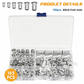 🎉 50 % DE RÉDUCTION ! 🔧 Kit Assortiment d'Écrous à Sertir Moletés – 165 Pièces, M3 à M10, Installation Facile & Alliage d'Aluminium ✨