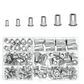 🎉 50 % DE RÉDUCTION ! 🔧 Kit Assortiment d'Écrous à Sertir Moletés – 165 Pièces, M3 à M10, Installation Facile & Alliage d'Aluminium ✨