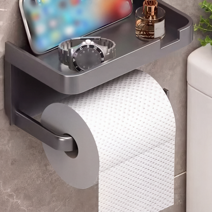 🧻📦 Porte-papier toilette mural avec étagère de rangement – 50 % DE RÉDUCTION ! Rangement pratique pour téléphone, savon et autres articles – gain de place, stable, facile à installer. 🔥🚽
