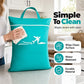 🧳Deux pour le prix d'un💧 Large sac à linge de voyage imperméable – Doublure étanche, grande capacité, rangez vos vêtements mouillés ou sales sans risquer de contaminer le reste de la valise🩱🧦