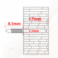 📢📢50% DE RÉDUCTION !! ⏰ Clous en Acier au Carbone pour Pose Sans Joint – Tête en Losange & Revêtement Anticorrosion, 50 Pièces avec Outils for une Installation Facile et Durable ✨🛠️
