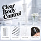 📢 -50% !! ⏰ Peigne Applicateur de Soin du Cuir Chevelu – PC + Silicone + Métal – 45×160 mm – 6 Dents – Embouts Roulants – Transparent/Rose 💆‍♂️