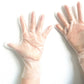 📢📢50% DE RÉDUCTION & En Stock⏰🥢 100 Pcs Gants Jetables Transparents – Très Élastiques, Hygiéniques & Polyvalents !