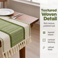 ✨ Elegant Fringe Table Runner