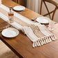 ✨ Elegant Fringe Table Runner