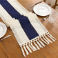 ✨ Elegant Fringe Table Runner