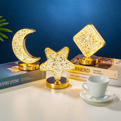 ✨Lampe d'Ambiance Cristal LED 3 Couleurs