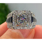 ⏳Offre Limitée 50% de Réduction⏰ Bague Halo Carrée Étincelante Élégante