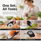 Kit d'Ustensiles de Cuisine 6-en-1 Empilables