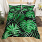 Parure de Lit Motif Feuilles de Palmier Tropical