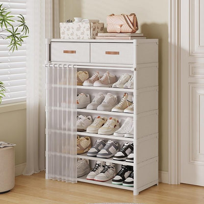 💯Étagère à Chaussures Anti-Poussière Multi-Niveaux