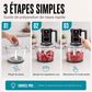 💯Robot culinaire multifonction avec commande tactile et bol en verre