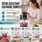 💯Robot culinaire multifonction avec commande tactile et bol en verre
