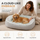 📢📢50 % DE RÉDUCTION !! ⏰Lit Confortable pour Animaux – Mousse de Soutien & Double Texture Respirante pour un Repos Douillet.