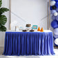 🍽️✨ PROMO FLASH : 50% DE RÉDUCTION ! Jupe de Table Plissée Élégante – Polyester Durable, Résiste aux Rides & Taches, Installation Rapide Sans Effort for Sublimer Toutes Vos Tables d'Événement ✨