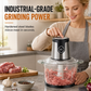 Hachoir à viande électrique multifonction et robot culinaire avec bol en verre ou en acier inoxydable pour viande et aliments pour bébé