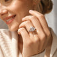 ✨ Bague élégante en zircon à taille carrée