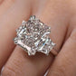 ✨ Bague élégante en zircon à taille carrée