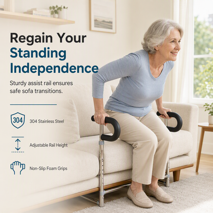 💪 Barre d'aide pour se relever du canapé, en acier inoxydable, pour seniors