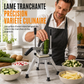 🔪 -50 % ! ✨ Coupe-légumes et dés manuel vertical – Coupe-frites en acier inoxydable, action à levier robuste et 4 lames tranchantes – Coupe rapide et uniforme pour pommes de terre, concombres et radis 🥔