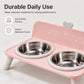 🐾 50% DE RÉDUCTION! 🥣 Gamelles doubles surélevées – Protection cervicale & bols amovibles ✨