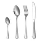 🍴✨ Ensemble de Couverts en Acier Inoxydable 4 Pièces – Finition Miroir Élégante, Coupe Précise et Prise en Main Équilibrée