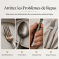 🍴✨ Ensemble de Couverts en Acier Inoxydable 4 Pièces – Finition Miroir Élégante, Coupe Précise et Prise en Main Équilibrée