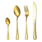 🍴✨ Ensemble de Couverts en Acier Inoxydable 4 Pièces – Finition Miroir Élégante, Coupe Précise et Prise en Main Équilibrée