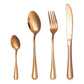 🍴✨ Ensemble de Couverts en Acier Inoxydable 4 Pièces – Finition Miroir Élégante, Coupe Précise et Prise en Main Équilibrée