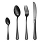 🍴✨ Ensemble de Couverts en Acier Inoxydable 4 Pièces – Finition Miroir Élégante, Coupe Précise et Prise en Main Équilibrée