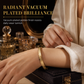 💛 50% DE RÉDUCTION! ✨ Bangle acier titane 18K – Finition miroir, gravure & hypoallergénique ✨