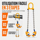 🕛 Offre limitée à 50 % 💯 Dispositif de levage pour fûts destiné aux chariots élévateurs et aux grues, adapté aux fûts en acier et en métal, outil de manutention de fûts fabriqué par forgeage à l'estampage