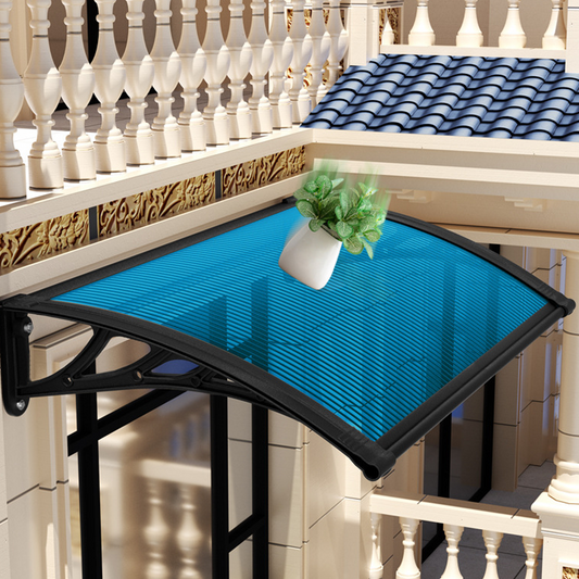 🏡 50% DE RÉDUCTION! 🌧️ Auvent marquise porte & fenêtre – Polycarbonate anti-UV & support renforcé ✨