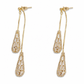 💎 50% DE RÉDUCTION! ✨ Boucles d'oreilles goutte d'eau – Zircon, plaquées or & 2-en-1 ✨