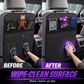 🚗 Car Backseat Kick Mat Protector: Waterproof, Storage Pockets, Universal Fit, Wipe-Clean