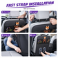 🚗 Car Backseat Kick Mat Protector: Waterproof, Storage Pockets, Universal Fit, Wipe-Clean