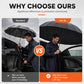 🔥 VENTE ÉCLAIR 🔥 Grand parasol pliable et résistant au vent – diamètre de 130 cm pour 4 personnes – armature en acier renforcée avec 12 baleines – UPF 50+ – 7 couleurs ! ☔✨