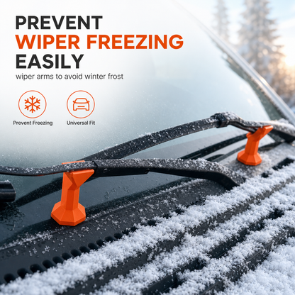 🚗❄️-50 % ! Lot de 2 supports antigel en plastique pour essuie-glaces ✨