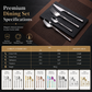 📢📢 50% OFF🥂304 Stainless Steel Cutlery Set – Elegant Slim-Design Knives, Forks & Spoons